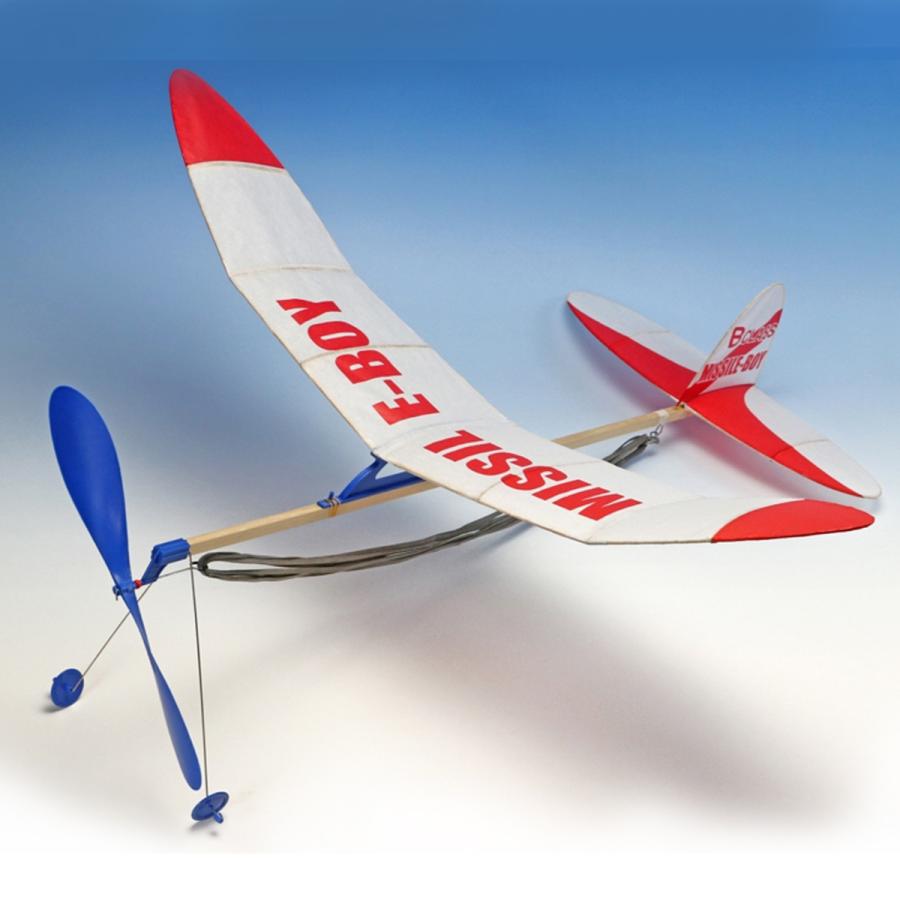 工作キット ライトプレーン B級 ミサイルボーイ LP-09 ゴム動力 【 紙