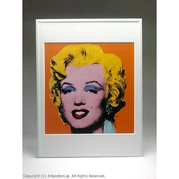 出荷区分B】アンディ・ウォーホル ショット・オレンジ・マリリン 額付