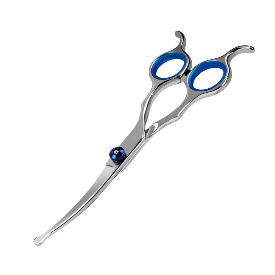 パワフルに切れるプロ用カーブシザー♪トリマートリミングペットママ