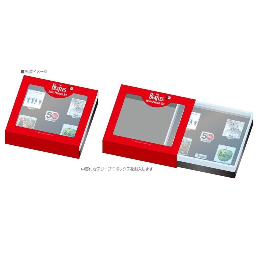 新品】ビートルズ ジャケットピンバッジセット〜来日50周年記念