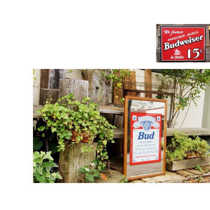 パブミラー バーミラー 鏡 壁掛け バドワイザー ビールBudweiser（ pub