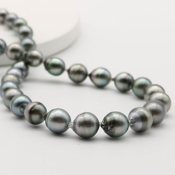 真珠 パール ネックレス 黒蝶真珠 パールネックレス 黒真珠 バロック