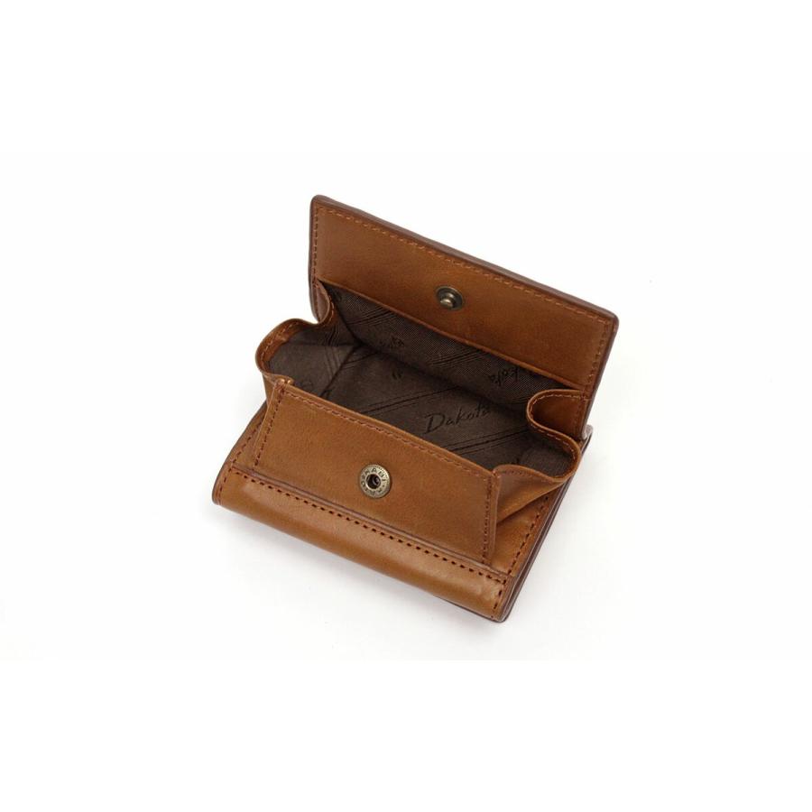 Dakota（ダコタ） 限定色ネイビー 三つ折り財布 ボックス型小銭入れ