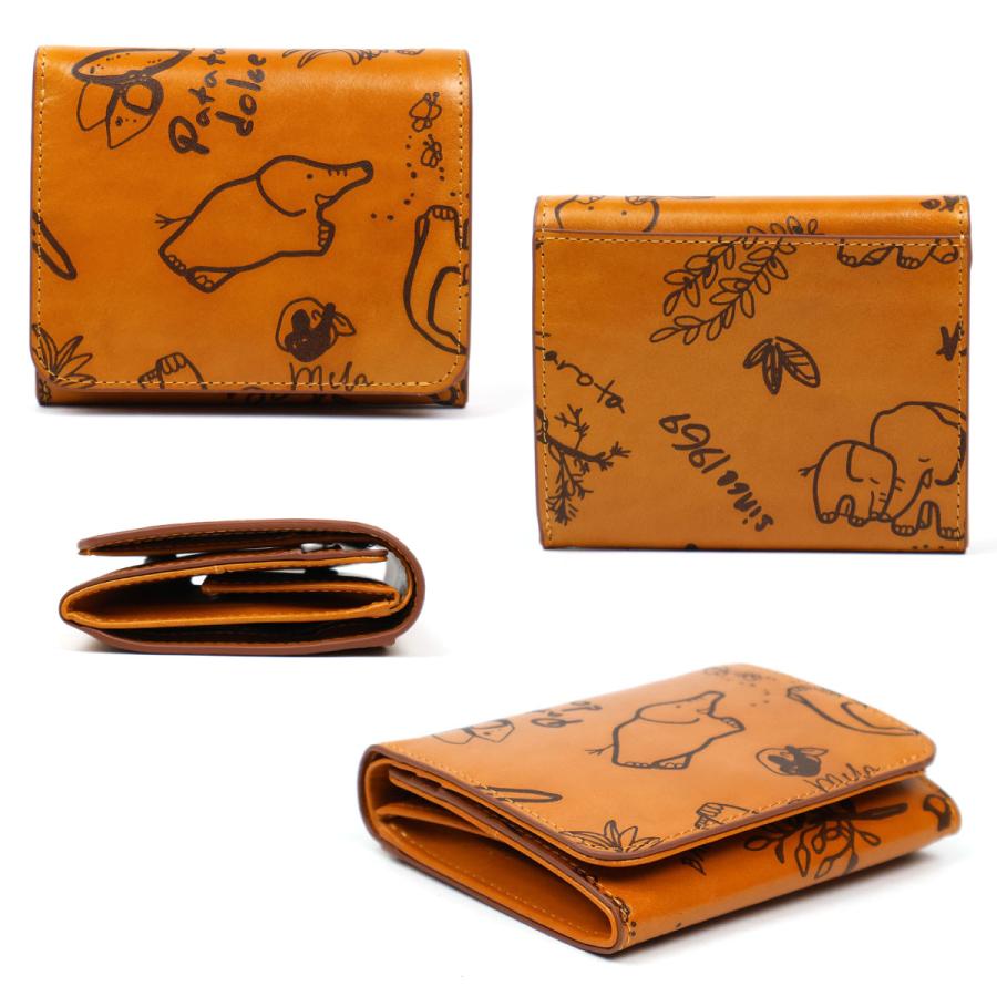 Dakota（ダコタ） 二つ折り財布 ボックス型小銭入れ 象 ゾウ レーザー