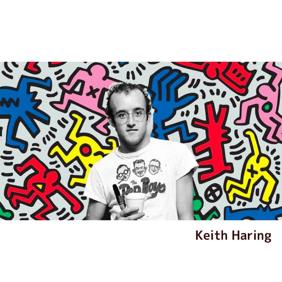 Bicosya 美工社 アートフレーム キース・ヘリング barking dog Bicosya