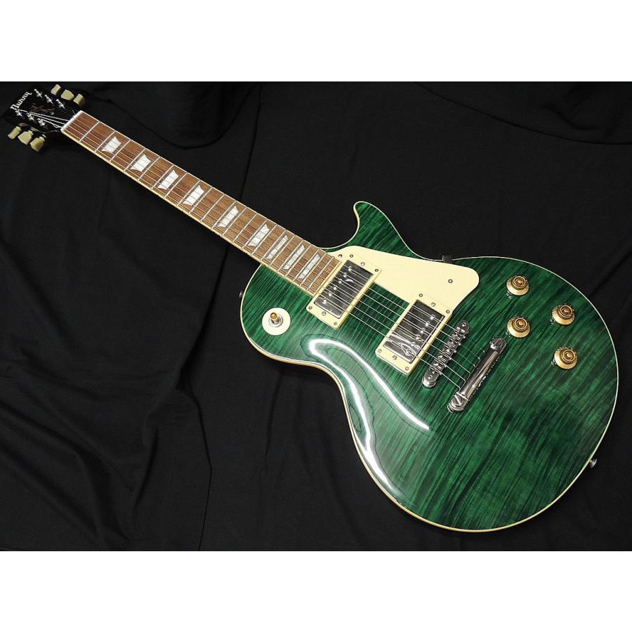 美品 Burny バーニー Lespaul Custom レスポール グリーン メ0111-21
