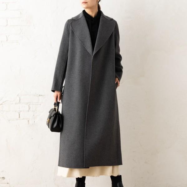 Max Mara（マックスマーラ） コート ポルド ベルト付き グレー