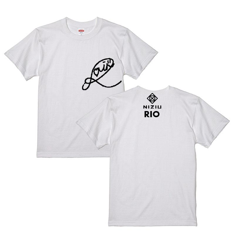 リオ RIO ニジュー ニジユー NiziU サイン ロゴ入り ホワイト/ブラック