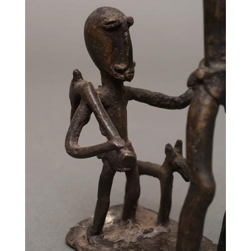 アフリカ マリ ドゴン族 真鍮 母子像 No,1 彫刻 アフリカンアート