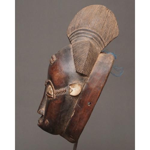 アフリカ コートジボワール バウレ族 マスク 仮面 No.404 木彫り