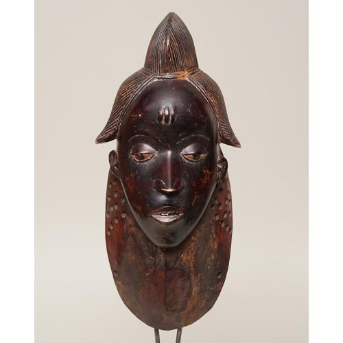 アフリカ コートジボワール グロ族 マスク 仮面 No.378 木彫り