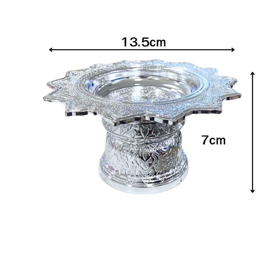 神様にお供えする器 蓮仏器 仏飯器 （金、銀） アジア 雑貨 タイ 海外