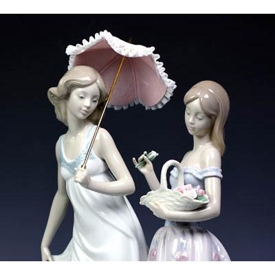 リヤドロ（Lladro リアドロ 陶器人形 置物） 乙女 夢の架け橋