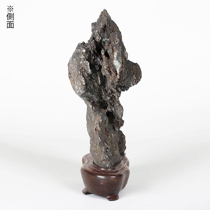 水石 「千仏石」 盆石 天然石 観賞石 岩潟石 すいせき 台座付き 現品