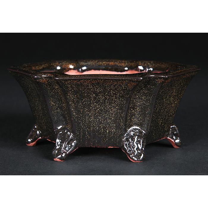 六角鉢 盆栽鉢 植木鉢 小品盆栽鉢 大品盆栽鉢 六角鉢 紫砂の鉢 盆栽鉢