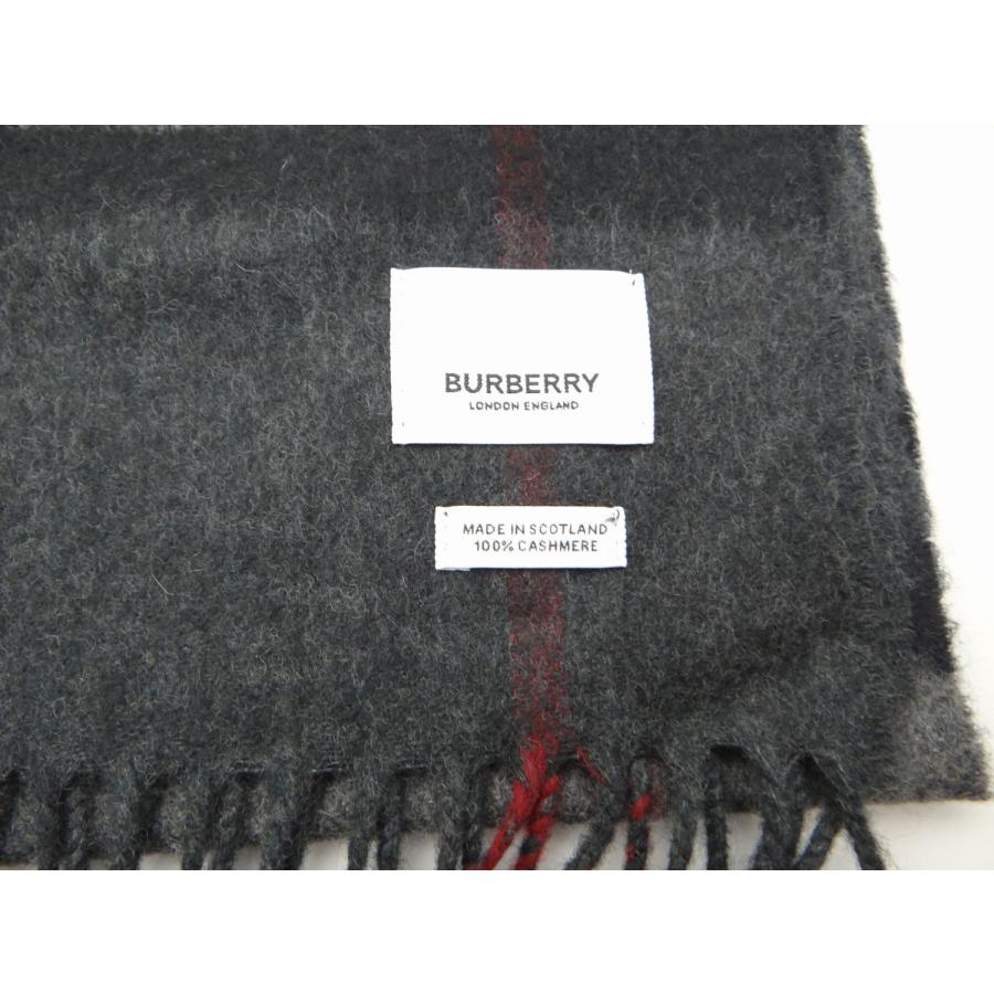 BURBERRY（バーバリー） チェック柄 カシミア100％ マフラー グレー系
