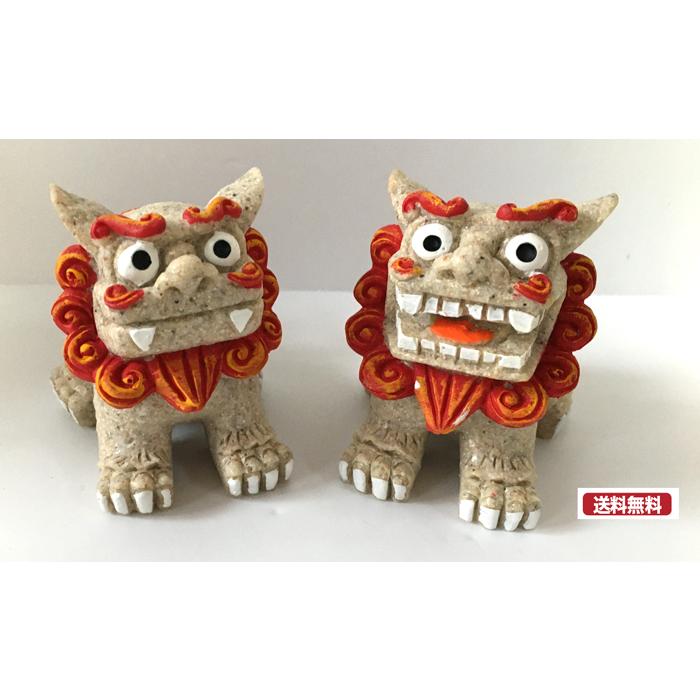 シーサー置物 ペアシーサー 魔除けシーサー 大 お守り : okinawa