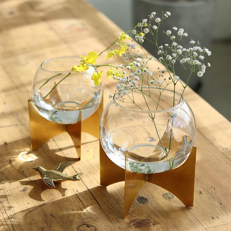 フラワーベース ガラ花瓶 ガラスボール 花器 小物入れ おしゃれ