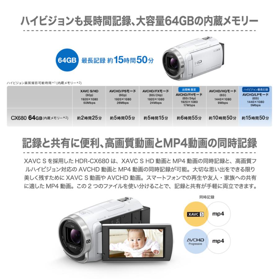 SONY（ソニー） デジタルHDビデオカメラ ハンディカム Handycam 光学30
