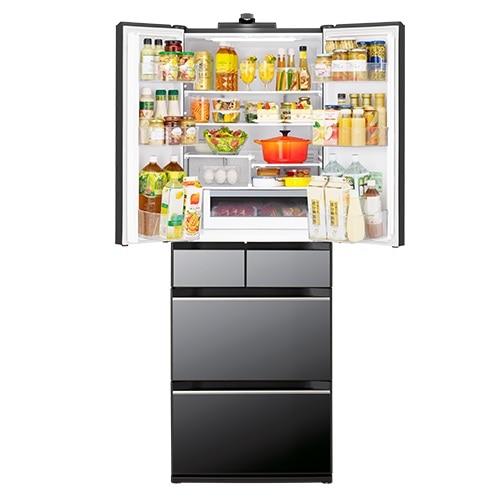 日立（HITACHI） 6ドア冷蔵庫 まんなか冷凍 観音開き 540リットル HXCC