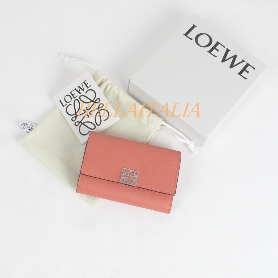 LOEWE（ロエベ） 財布 折りたたみ財布 レザー アナグラム スモール