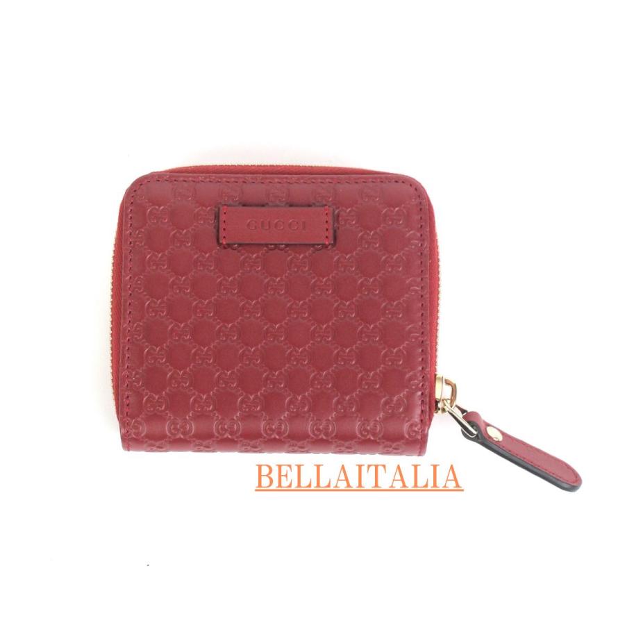 GUCCI（グッチ） レディース 2つ折り財布 赤 レザー GUCCI 449395 SALE
