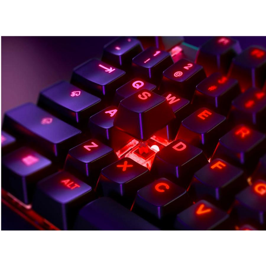 SteelSeries ゲーミングキーボード テンキーレス 赤軸 有線 日本語配列