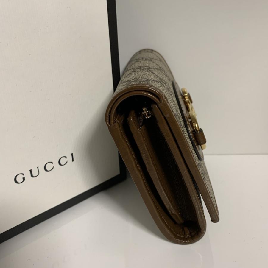 GGキャンバス GUCCI グッチ 1955 ホースビット GG スプリーム 二つ折り