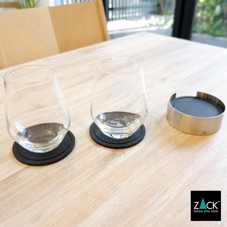 ZACK ホルダー付きコースター 6枚セットコースター ラバー ホルダー