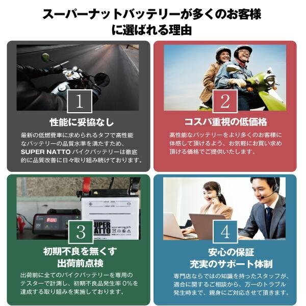 SUPER NATTO（スーパーナット） バイク用バッテリー カワサキ Ninja ZX