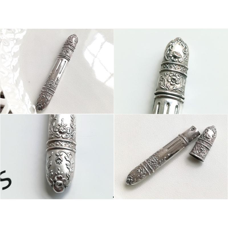 シルバー製 薔薇の装飾 ソーイングセット フランスアンティーク : BAU