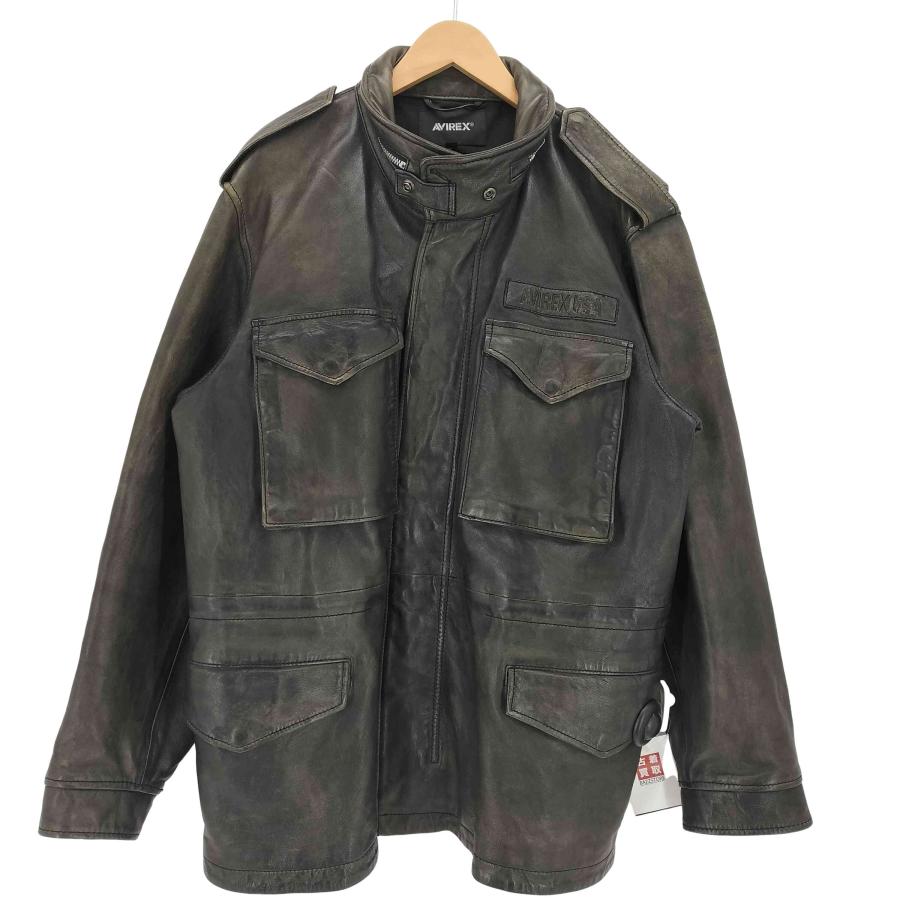 AVIREX（アヴィレックス） AGED LEATHER TYPE M-65 レザージャケット