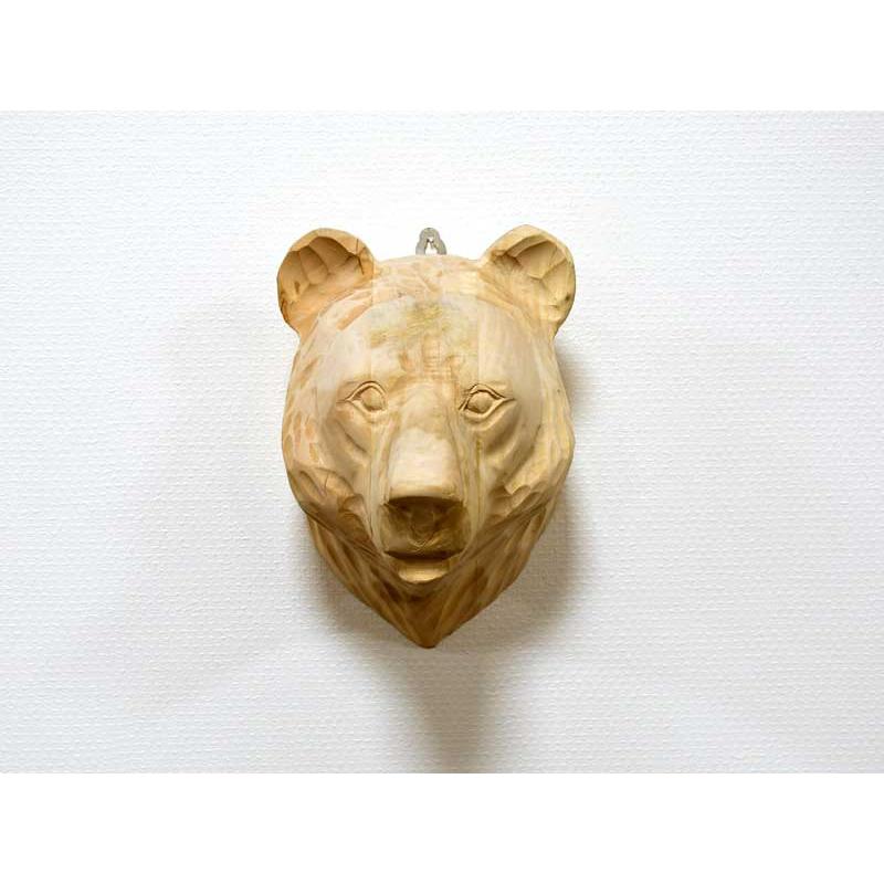 ウッド アニマル ヘッド Bear 熊 クマ 動物 ウォールオブジェ 壁飾り