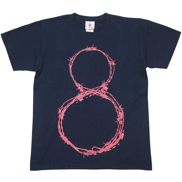 L8P Tシャツ (メトロブルー)-G- 半袖 ハチ エイト パンクロックTシャツ