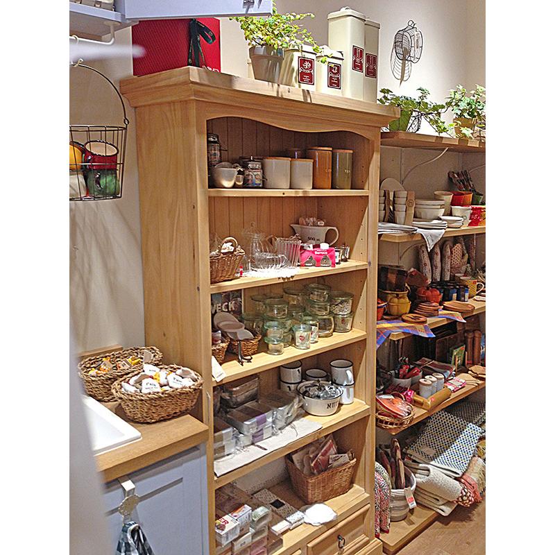 ナチュラルカントリー オープンシェルフ 雑貨 服 展示棚 パインブック