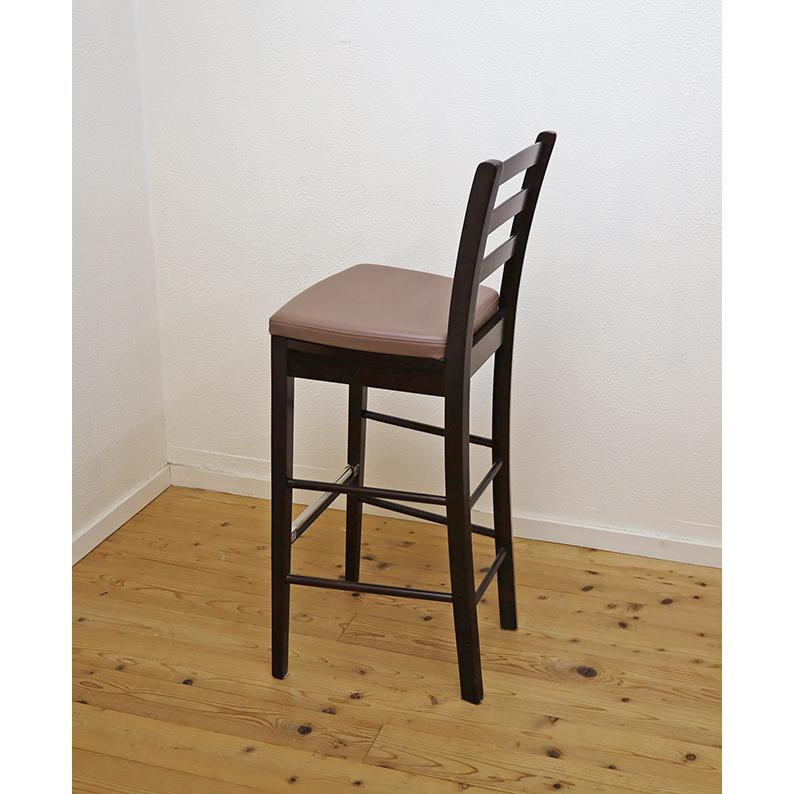 座面高80cm 木製 ハイカウンター チェア 補強桟有り CCK409-80
