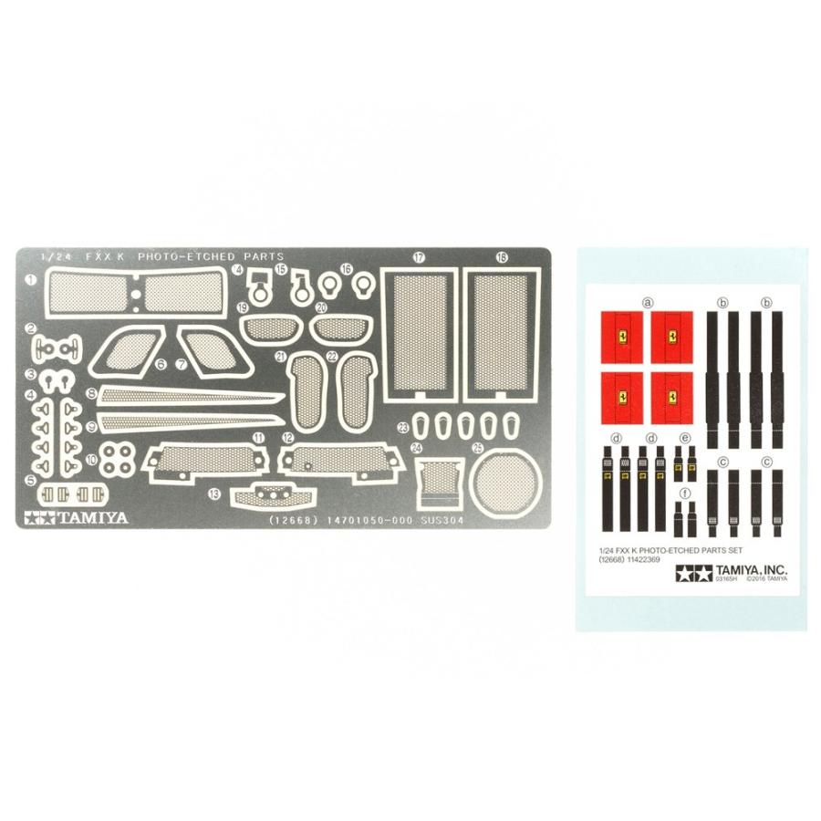 1/24 フェラーリ FXX K エッチングパーツセット タミヤ ディテール