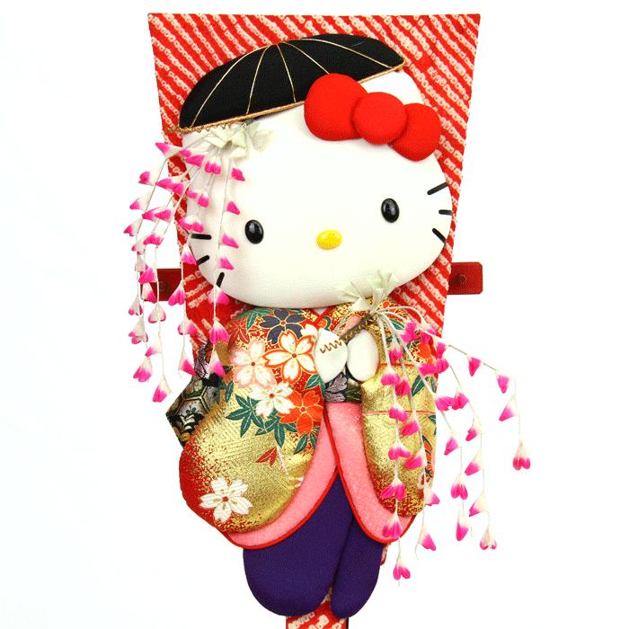 羽子板 コンパクト 送料無料 キティ 藤娘 ハローキティ お正月 正月