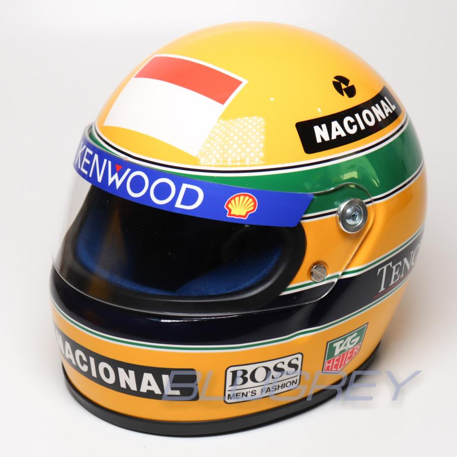 希少 マクラーレンホンダ アイルトンセナ1/2サイズヘルメット 中古品