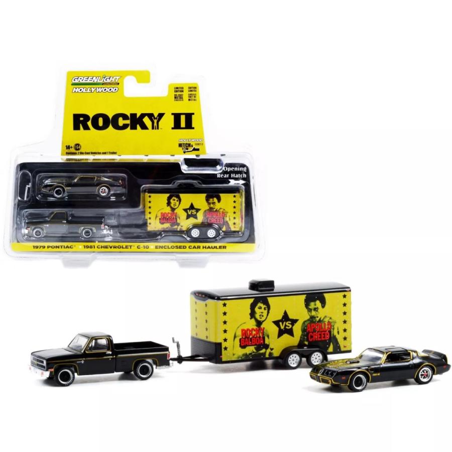 グリーンライト 1/64 ヒッチ＆トウ ロッキー2 シボレー C-10 +