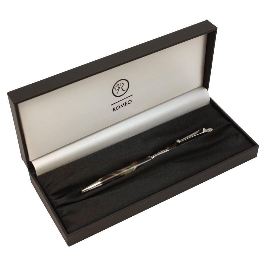 ロメオ 伊東屋 ROMEO No．3ボールペン 細軸イタリアン グレー R234