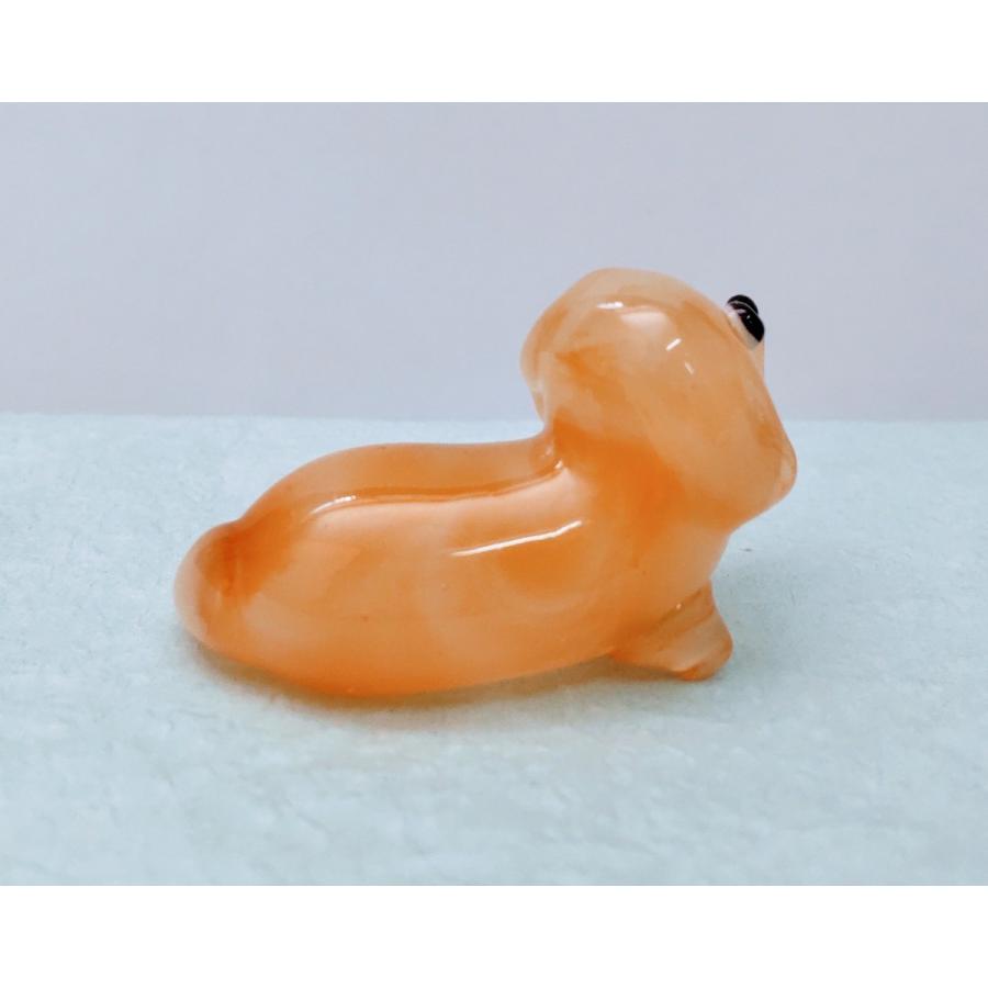 ガラス細工 ダックス（L) ミニチュア 置物 雑貨 犬 小物 動物 : きたの
