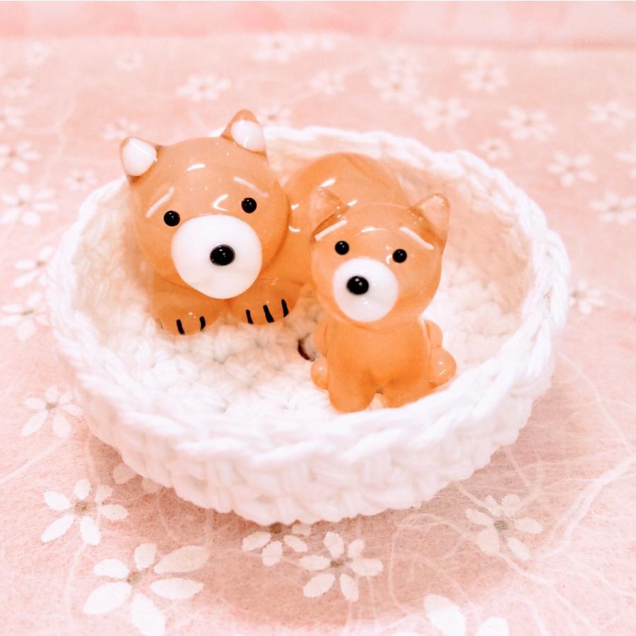 ガラス細工 イヌベット（M) トイプードル ミニチュア 置物 雑貨 犬