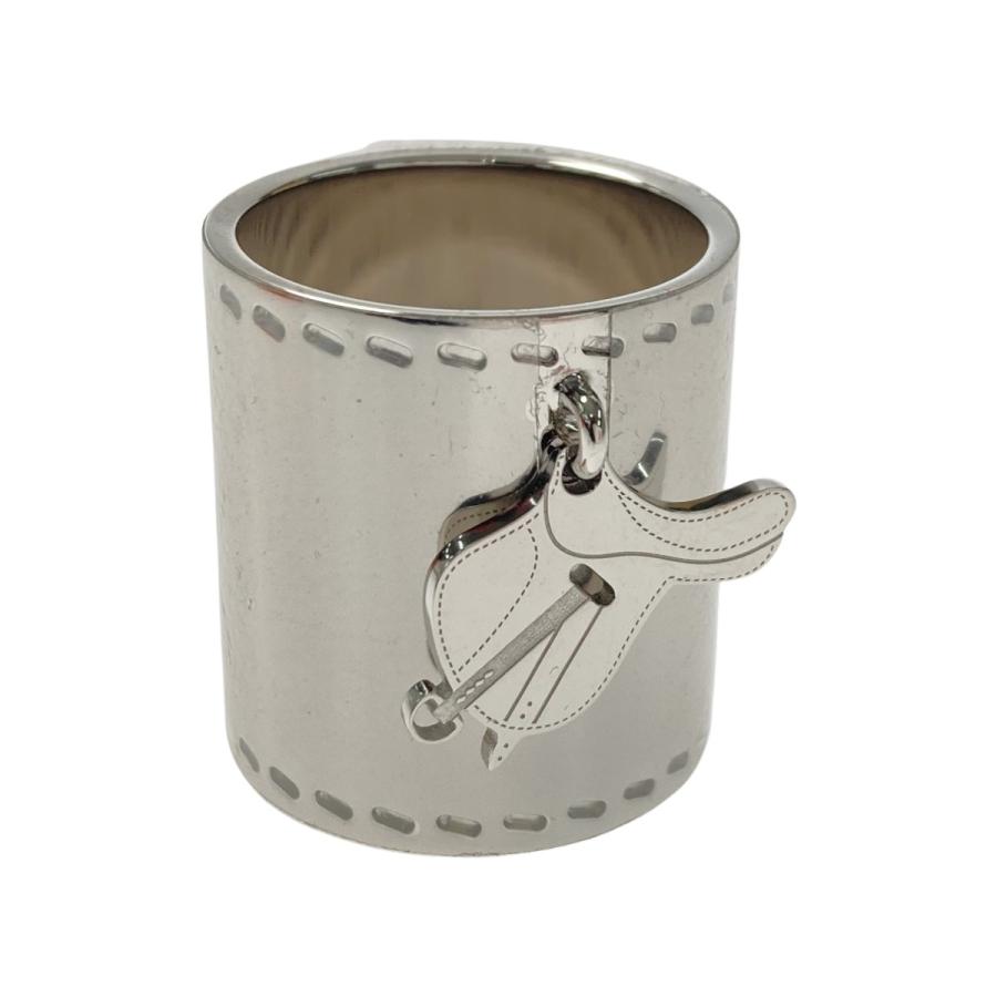 HERMES（エルメス） スカーフリング サドルチャーム 鞍 シルバー