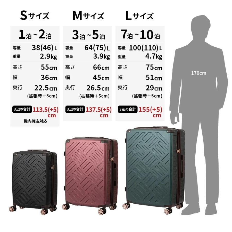 LEGEND WALKER（レジェンドウォーカー） スーツケース 大容量 DECK