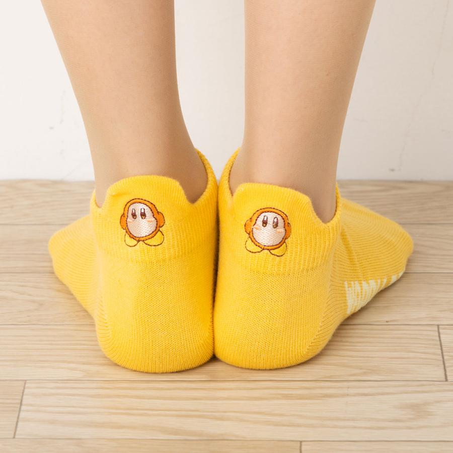 Fukuske（フクスケ） 後ろ ワドルディ刺繍 スニーカー丈ソックス 23