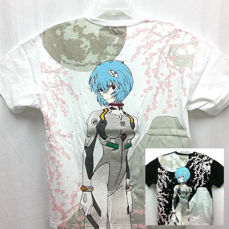 エヴァンゲリオン×錦 コラボ半袖Tシャツ 585352 綾波富士桜 綾波レイ