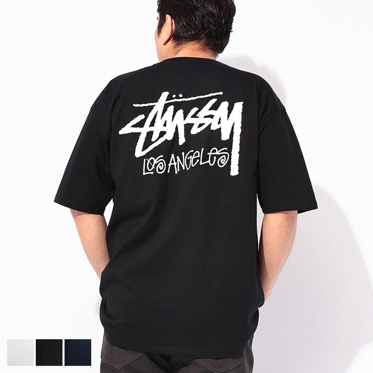Tシャツ 半袖 メンズ 大きいサイズ STUSSY バックロゴプリント STOCK