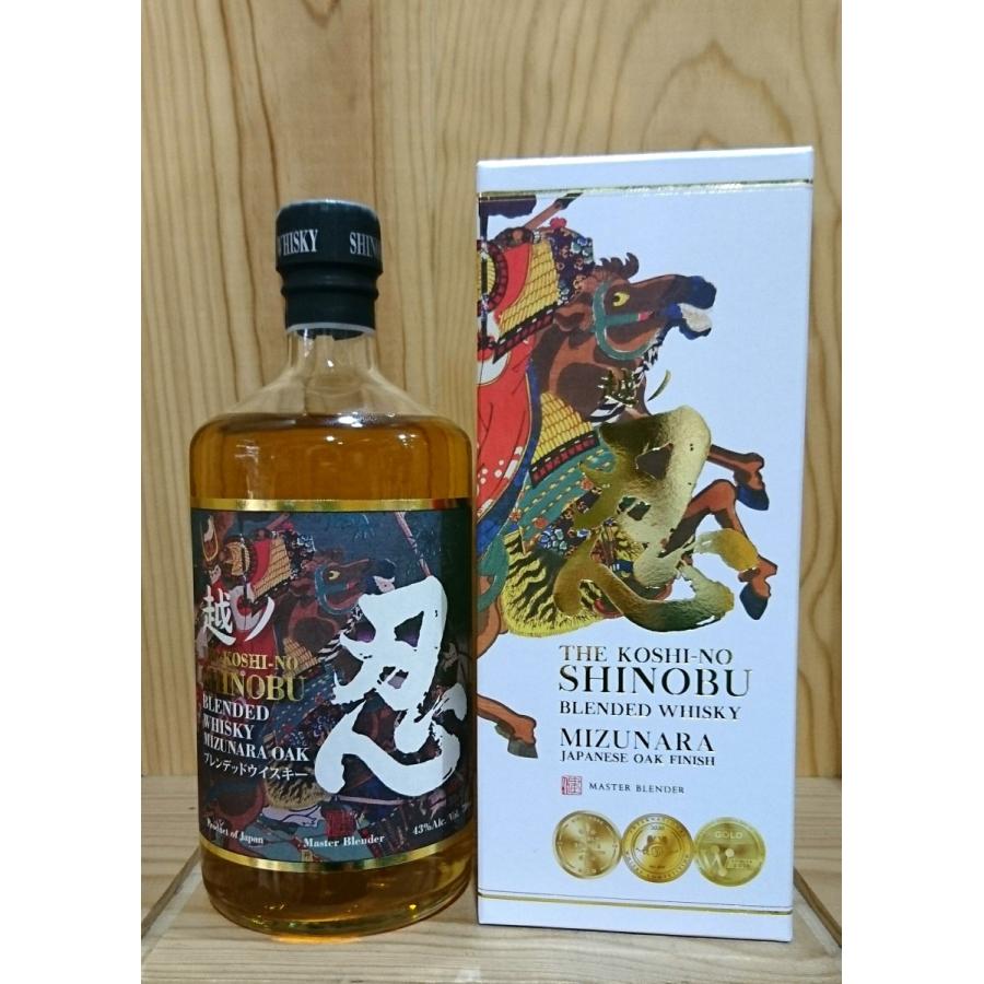 世界的コンクールで金賞受賞！ ウィスキー 越ノ忍 ブレンデッド