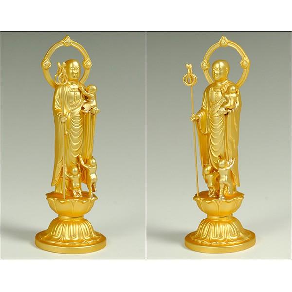 修縁堂】メッキ 延命地蔵 置物 仏像 地蔵菩薩 仏教工芸品 鎮宅辟邪